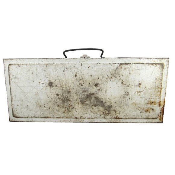 American Tool Chest For Junior Carpenters Metal Toolbox Vintage Toy Aluminum - Picture 8 of 10